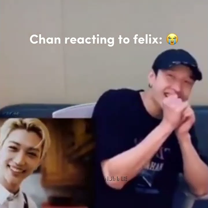 Chan reacting to felix in “your eyes” 😭🥺