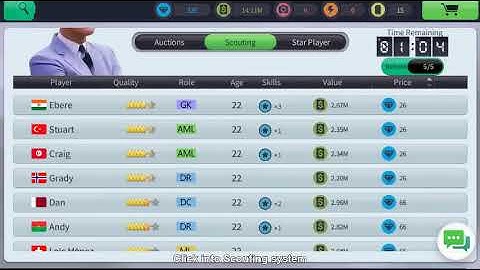 Glorious Eleven Tutorial - Scouting Market