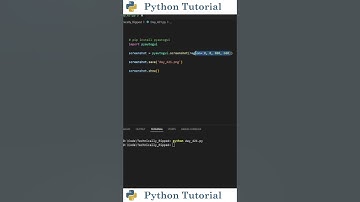 Taking Screenshots With Python | Python Tutorial
