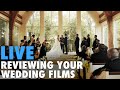 Judgmentally reviewing your wedding films