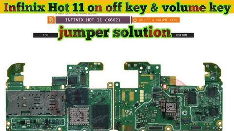 Infinix Hot 11 (x662) on off key & volume key jumper solution#thesoilboy