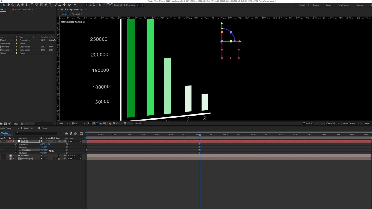 Designing and animating a 3D graph using Adobe After Effects - YouTube