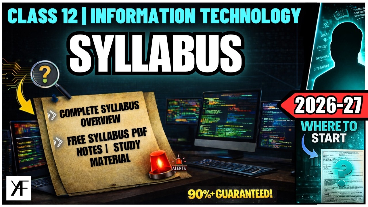 Class 12 IT Syllabus | Information Technology (Code 802) | BOARDS 2026 ...