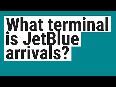 Video: Watter terminaal is Jetblue by SNA?