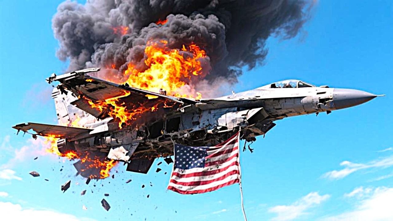 Сегодня состоялся первый воздушный бой между российским Су-57 и американским F-16, посмотрите, что п