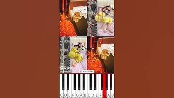 Falling in a Dream Original VS Animation | Brainrot Animation(@tieanimation) - Octave Piano Tutorial