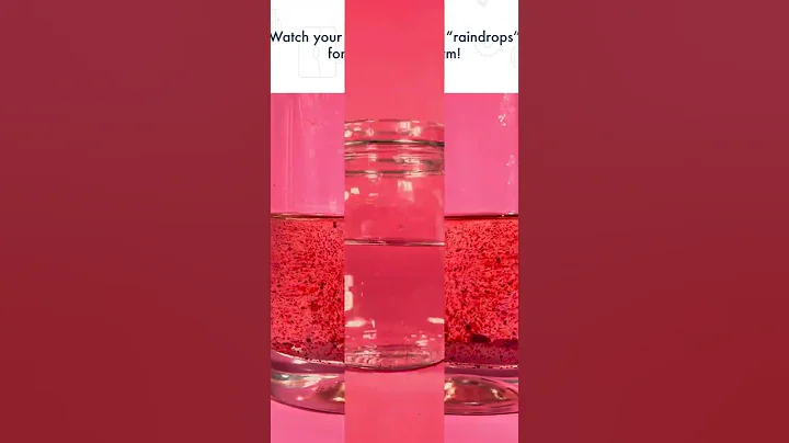 Colorful Rain In a Jar Science Experiment | Science for Kids | STEM for Kids #shorts