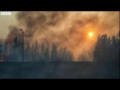 Terrifying' flight from Canadian wildfire