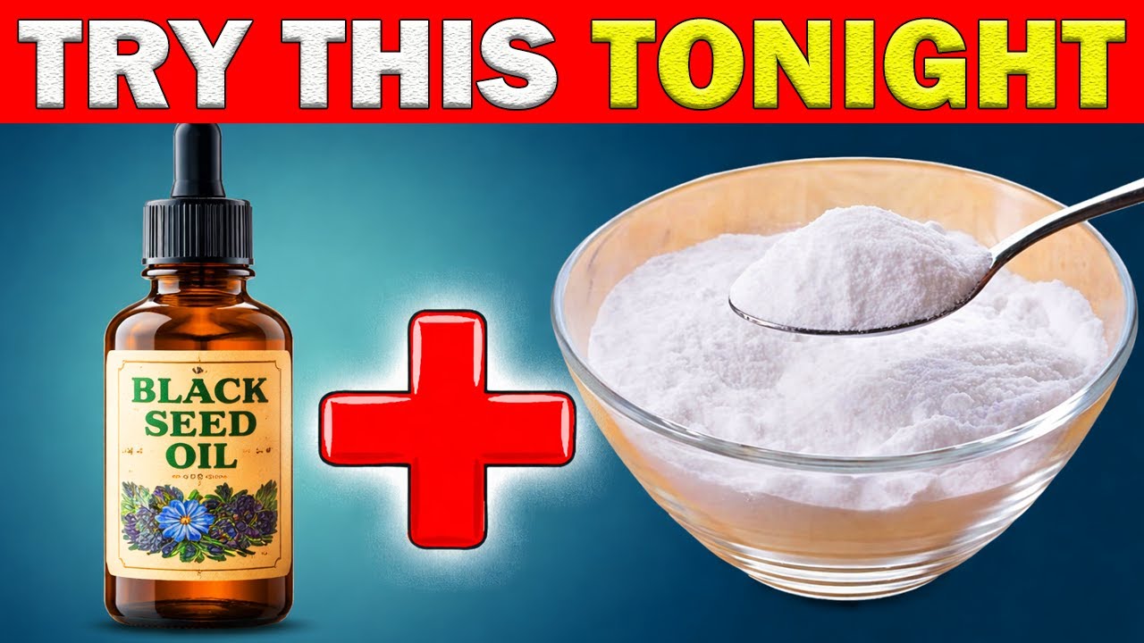 Mix Black Seed Oil & Baking Soda to Fix 17 Health & Skin Issues!