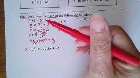 2 4  Inverse of Exponential and Logarithmic Functions