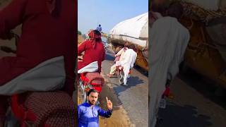 Tires of the tractor-trolley were broken and it overturned | #short #ytshort #shortvideo