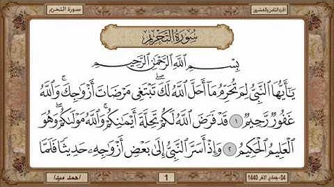 سورة  التحريم  بصوت الشيخ حسن صالح 066