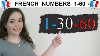 LEARN FRENCH NUMBERS 1-60 | COUNTING IN FRENCH 1-60