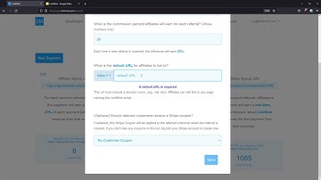 LinkMink Dashboard: Affiliate Segments