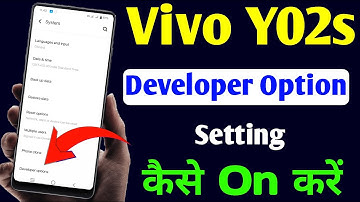 Vivo Y02s Developer Option Setting, How To Enable Developer Option In Vivo Y02s, Developer Option