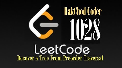 Recover a Tree From Preorder Traversal || leetcode 1028  || BakChod Coder || java