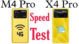 Poco X4 Pro 5G VS Poco M4 Pro 4G Speed Test | App Opening Test Booting Test Speaker Test Etc...