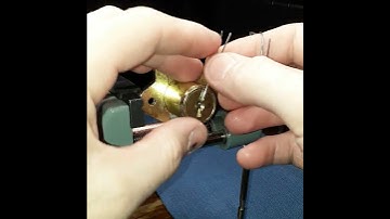 (027)File Cabinet Lock Picked with Paper Clip. Improvised snake rake. Tensioner made with a hairpin.