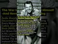 the war hero who played himself and never stopped fighting. Audie Murphy. #shorts #famous #hollywood