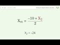 Find the midpoint between two points p1 (-10,27) and p2 (-24,90): Step-by-Step Video Solution