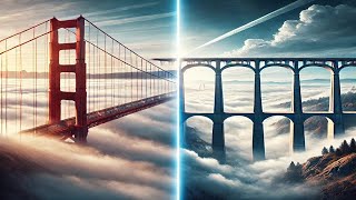 🌉 Iconic Bridges: The Golden Gate vs  The Millau Viaduct – A Tale of Engineering Mastery