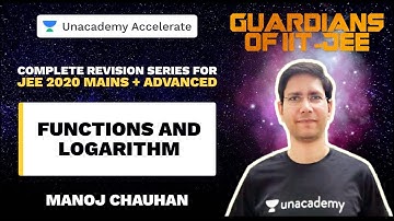 Guardians Of IIT-JEE | Functions and Logarithm | MC Sir | JEE 2020 Maths