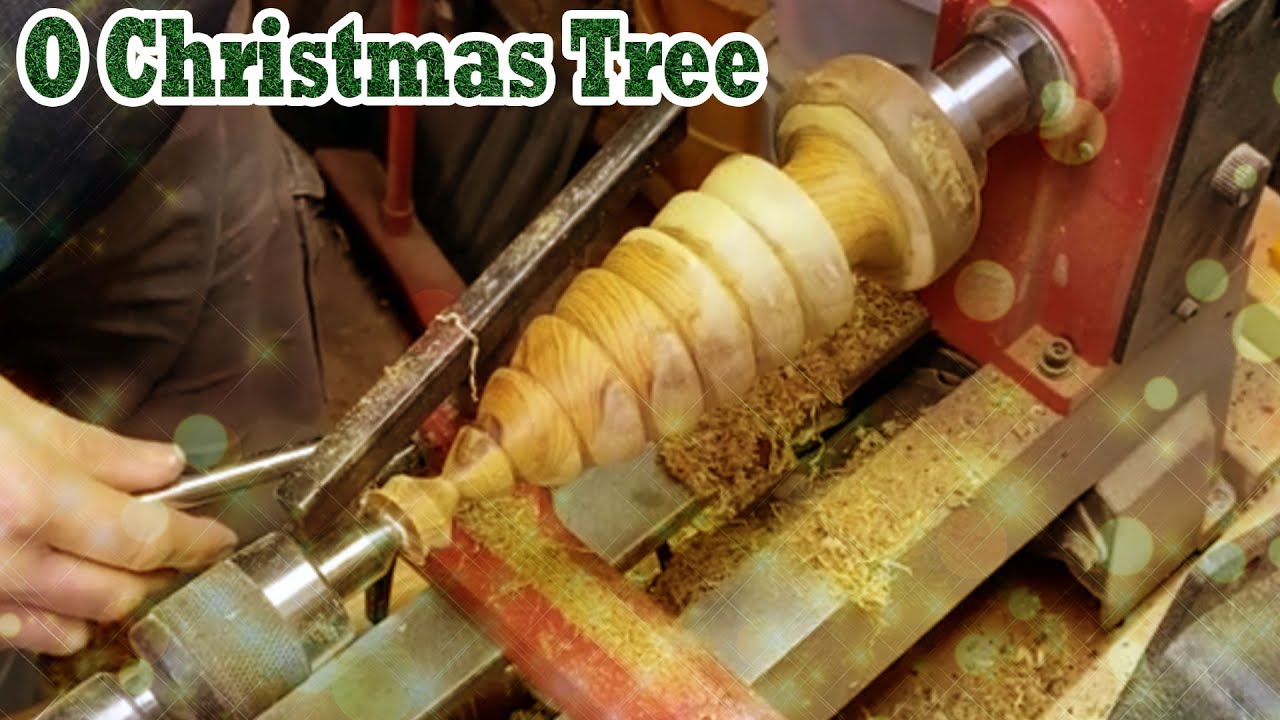 Woodturning Christmas Tree - Easy Project  Wood turning, Wood lathe, Lathe  projects