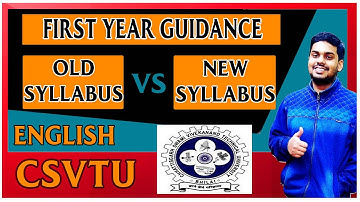 CSVTU New Syllabus ENGLISH | Old V/S New Syllabus | College 1st Year Guidance | My opinions