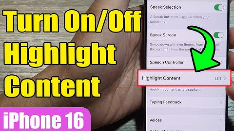 🔊 Turn On/Off Highlight Content as Spoken on iPhone 16/16 Pro Max | iOS 18 Made Easy! 📱