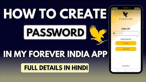 HOW TO CREATE PASSWORD IN MY FOREVER INDIA APP || FOREVER LIVING PRODUCTS @flpindia