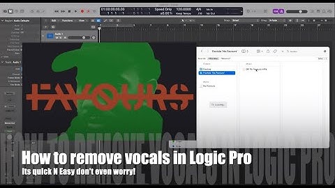 Remove vocals from any song using logic pro | how to get acappellas | Logic Pro Stem Splitter Tool