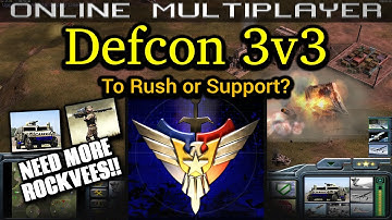 Defcon 3v3 - USA - No Rules | C&C Generals Zero Hour | No Commentary