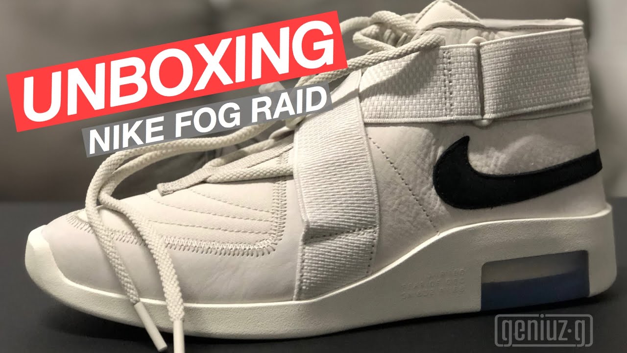 NIKE AIR FEAR OF GOD RAID LIGHT BONE UNBOXING AND ON FEET REVIEW!