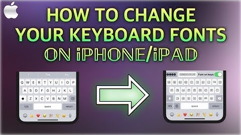 HOW TO CHANGE TEXT FONT STYLE ON iPHONE/iPAD (FREE)