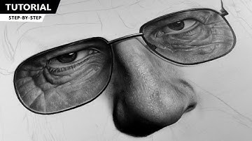 Hyperrealistic Walter White Drawing Tutorial Part -1