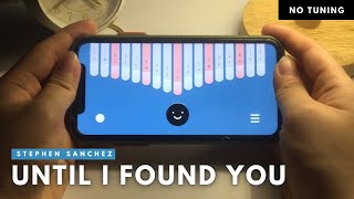 Stephen Sanchez - Until I Found You | Kalimba App Cover With Tabs Resimi