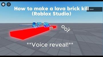 How to make lava bricks kill in Roblox Studio | **with voice**