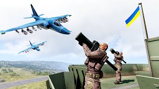 Ukrainian Anti-Aircraft Missile Units Defended At The Forefront Of The Russian Raid - Arma 3