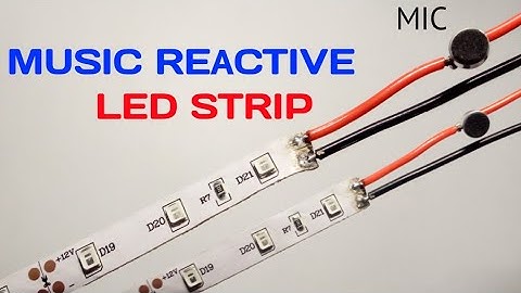 powerful music Reactive led strip using mic and MOSFET | music sound light detector