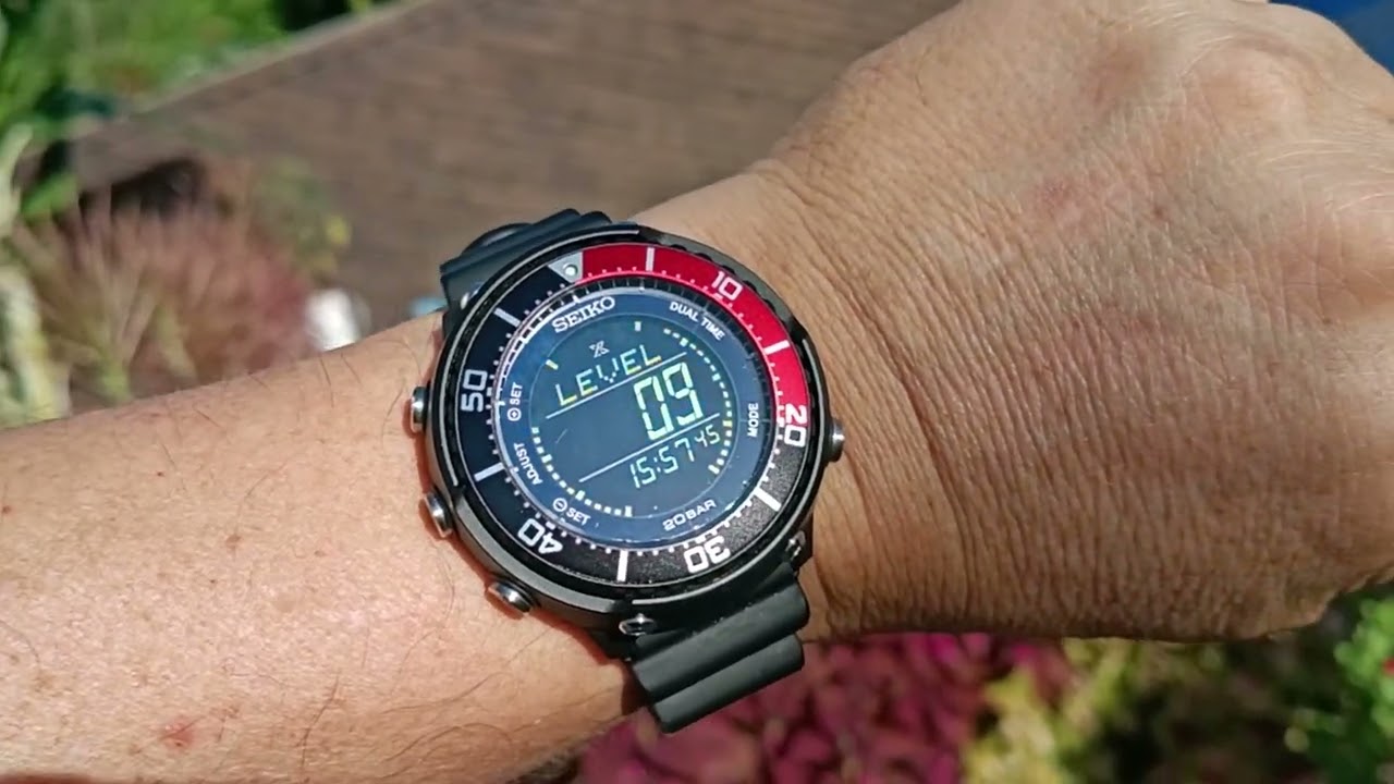 Seiko PROSPEX FIELDMASTER SBEP027 DIGI TUNA SOLAR LEVEL - YouTube