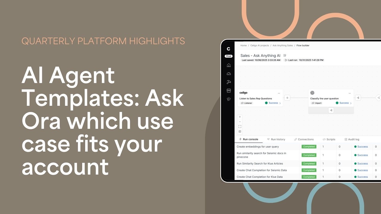 AI Agent Templates: Ask Ora which use case fits your account