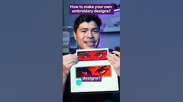 How do you make your own embroidery designs? #machineembroidery