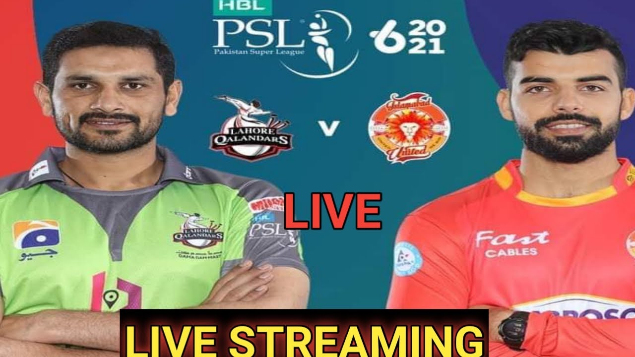 Psl live match today || Lahore qalandars vs Islamabad united live match || IU vs Lq live match today