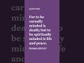 (ROMANS 8:6.) #faith #peace #love #jesussaves #jesuslovesyou #holyspirit 🤍