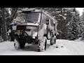 Äntligen vinterkörning! David provar mina däck och Viktor kör med en snökedja - TGB11 - Unimog 406