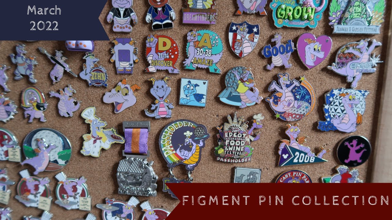 NEW Epcot's Figment Embroidery Pin Trading Book Bag for Disney Pin  Collections