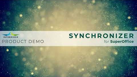 Synchronizer for SuperOffice, Microsoft Outlook Calendar Synchronization