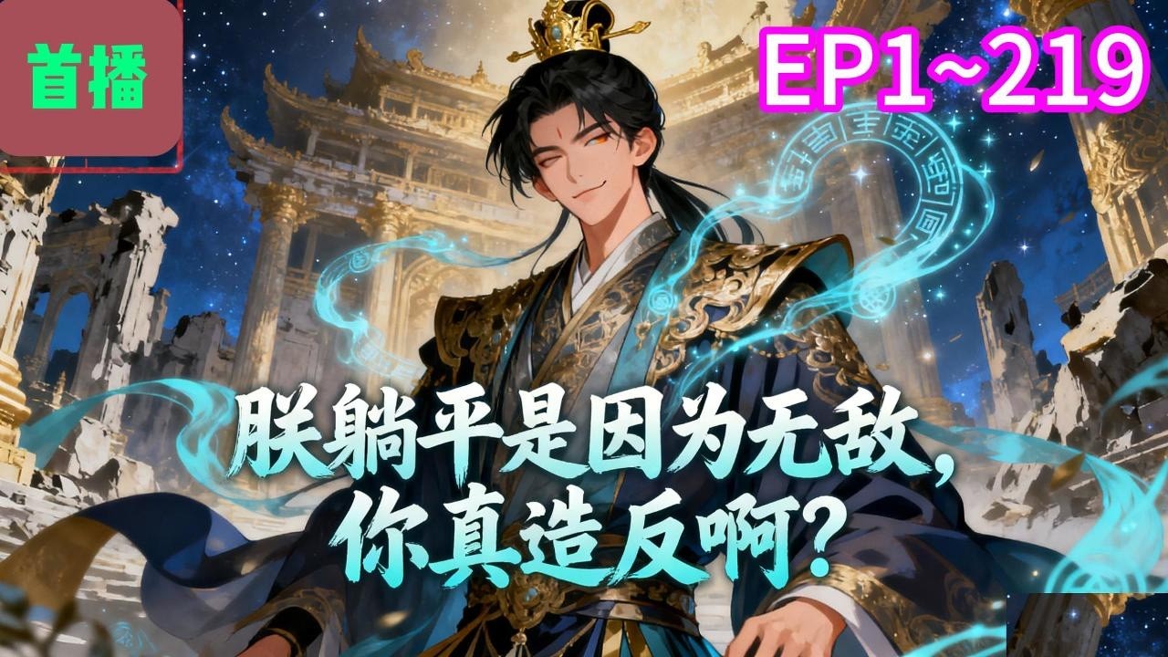 【首播】《朕躺平是因为无敌，你真造反啊？》EP 1~219  携带外挂穿越成皇帝，将国家治理的井井有条后，本想躺平一段时间，可没想到满朝文武却以为他昏庸，掌兵皇弟更是想谋朝篡位。#爽文 #小說#有声书