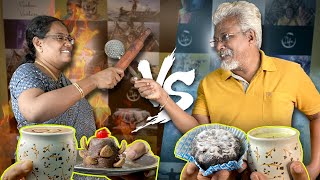 Dad vs Mom  No fire cooking competition | 100% FUN!