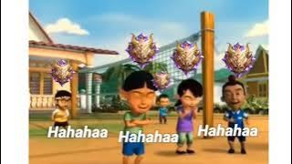 meme mobile legends, rank epic Upin Ipin